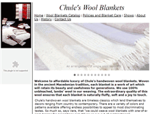 Tablet Screenshot of chulesblankets.com